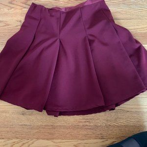 Purple Pleated Skirt
